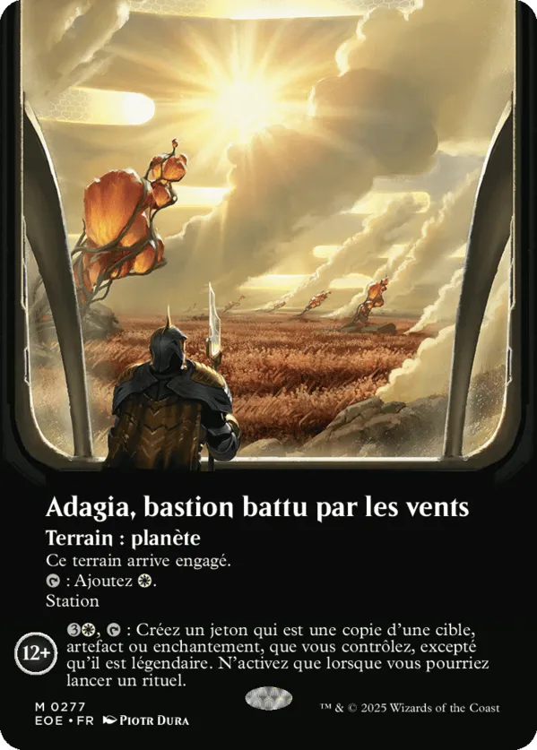 Adagia, bastion battu par les vents — Edge of Eternities — Magic: The Gathering