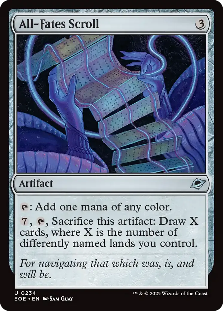 Parchemin du Tout-destin — Edge of Eternities — Magic: The Gathering