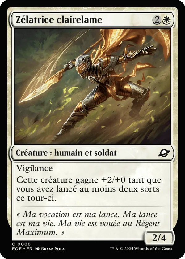 Zélatrice clairelame — Edge of Eternities — Magic: The Gathering