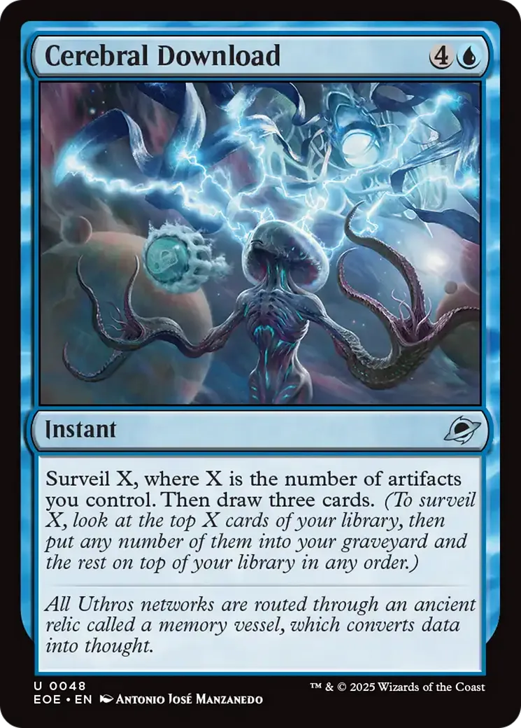 Téléchargement cérébral — Edge of Eternities — Magic: The Gathering