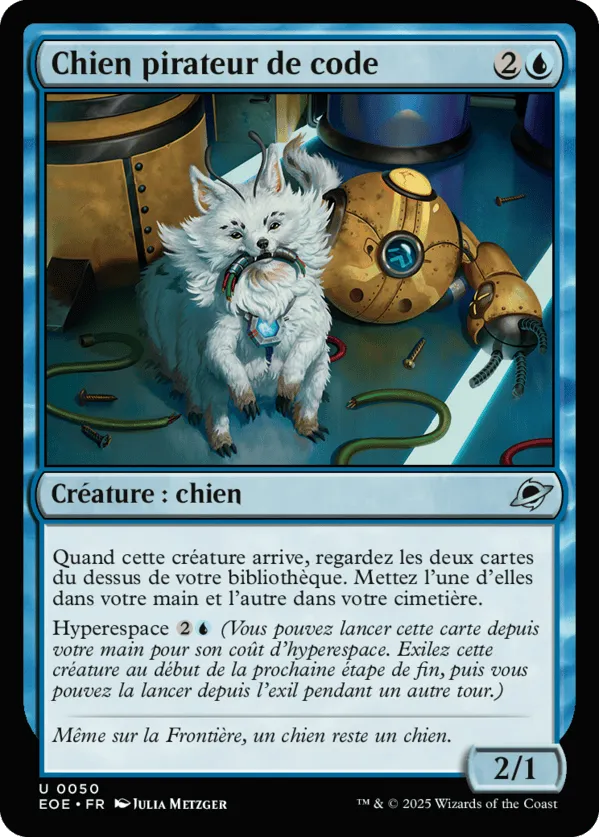 Chien pirateur de code — Edge of Eternities — Magic: The Gathering