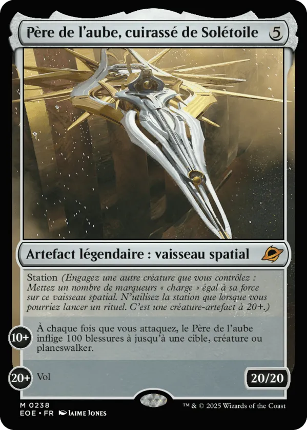 Père de l'aube, cuirassé de Solétoile — Edge of Eternities — Magic: The Gathering