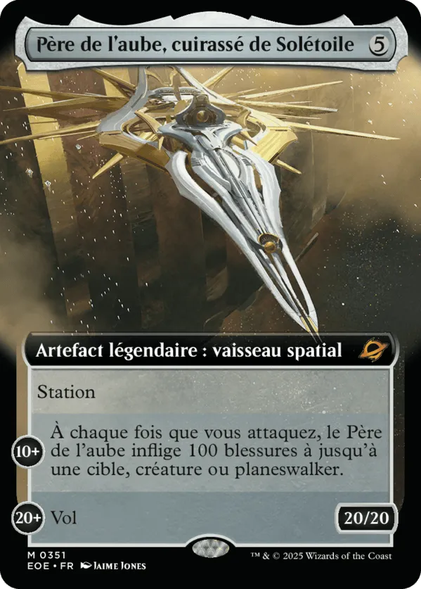 Père de l'aube, cuirassé de Solétoile — Edge of Eternities — Magic: The Gathering