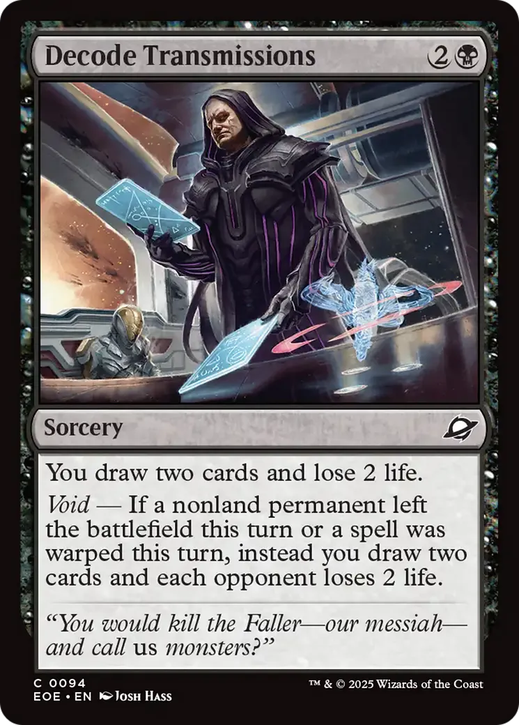 Décoder les transmissions — Edge of Eternities — Magic: The Gathering