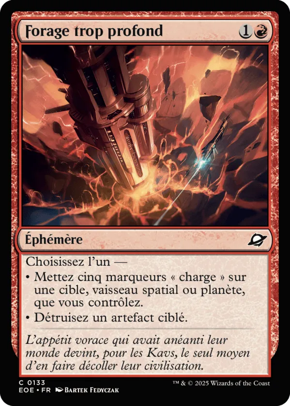 Forage trop profond — Edge of Eternities — Magic: The Gathering