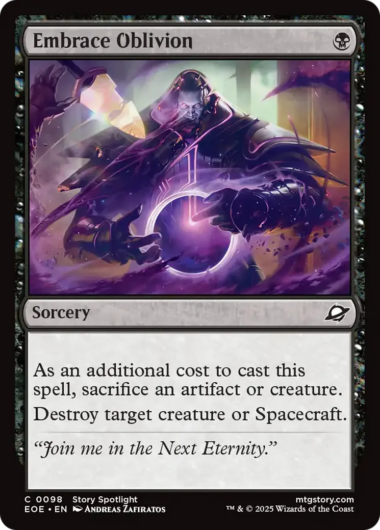 Embrace Oblivion — Edge of Eternities — Magic: The Gathering