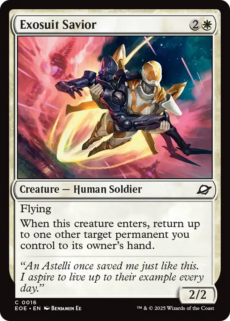 Sauveur en exoscaphandre — Edge of Eternities — Magic: The Gathering