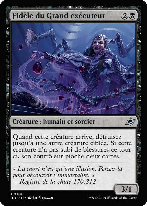 Fidèle du Grand exécuteur — Edge of Eternities — Magic: The Gathering