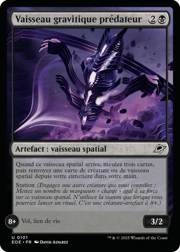 Vaisseau gravitique prédateur — Edge of Eternities — Magic: The Gathering