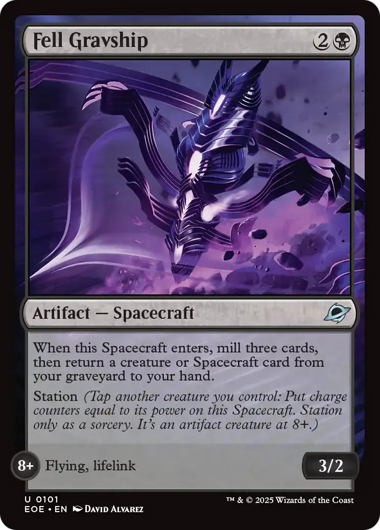 Vaisseau gravitique prédateur — Edge of Eternities — Magic: The Gathering