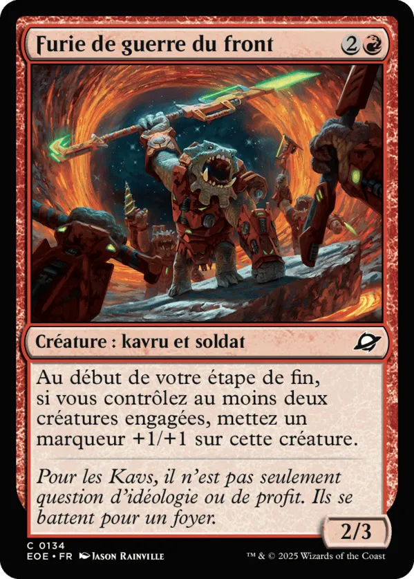 Furie de guerre du front — Edge of Eternities — Magic: The Gathering