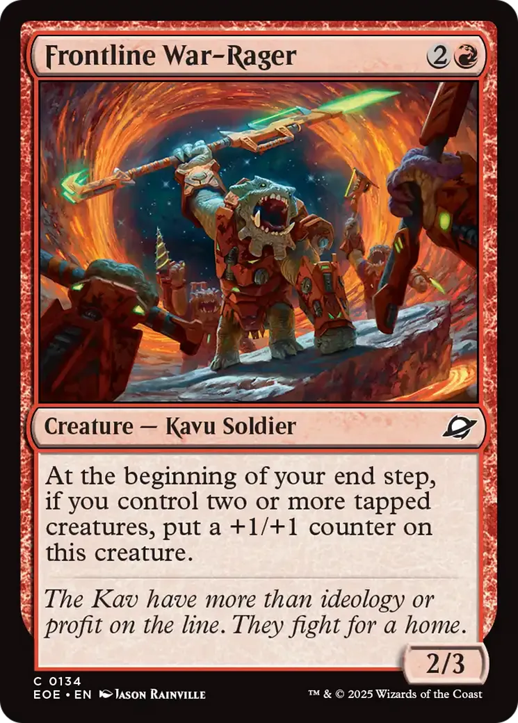 Frontline War-Rager — Edge of Eternities — Magic: The Gathering