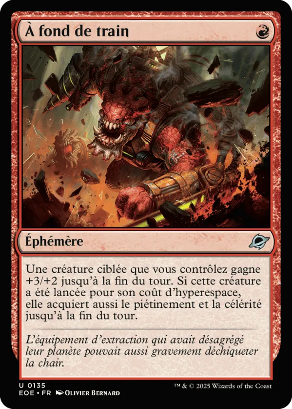 À fond de train from Edge of Eternities - Magic: The Gathering