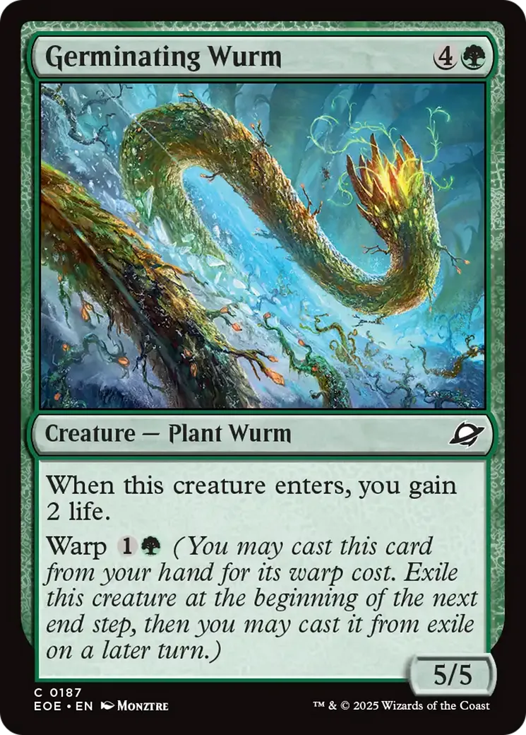 Germinating Wurm — Edge of Eternities — Magic: The Gathering