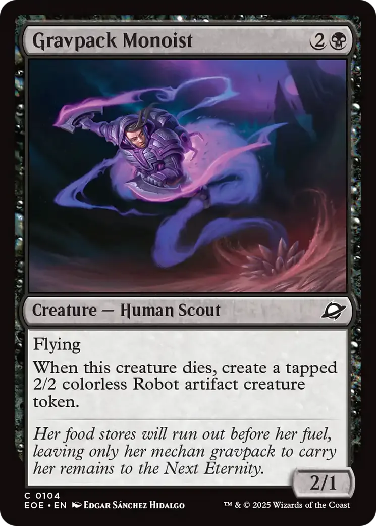 Monoïste à pack gravitique — Edge of Eternities — Magic: The Gathering