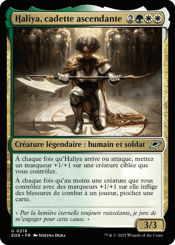 Haliya, cadette ascendante — Edge of Eternities — Magic: The Gathering