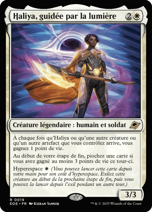 Haliya, guidée par la lumière from Edge of Eternities - Magic: The Gathering