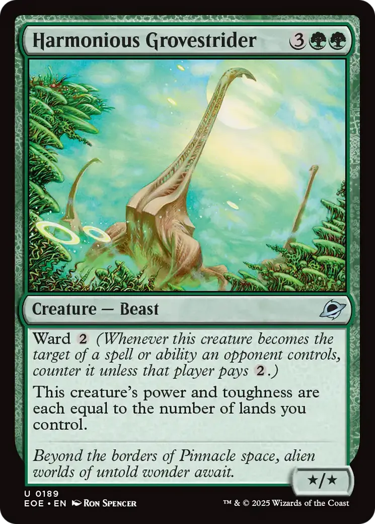 Harmonious Grovestrider — Edge of Eternities — Magic: The Gathering