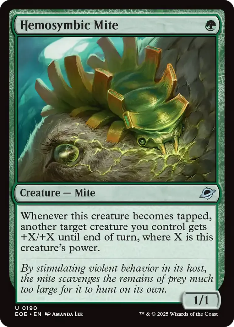 Hemosymbic Mite from Edge of Eternities - Magic: The Gathering