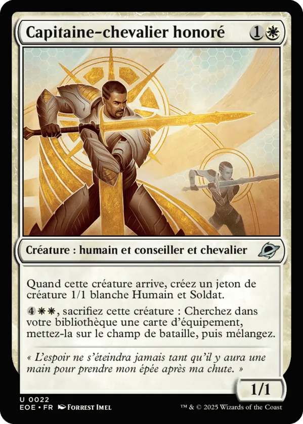 Capitaine-chevalier honoré — Edge of Eternities — Magic: The Gathering