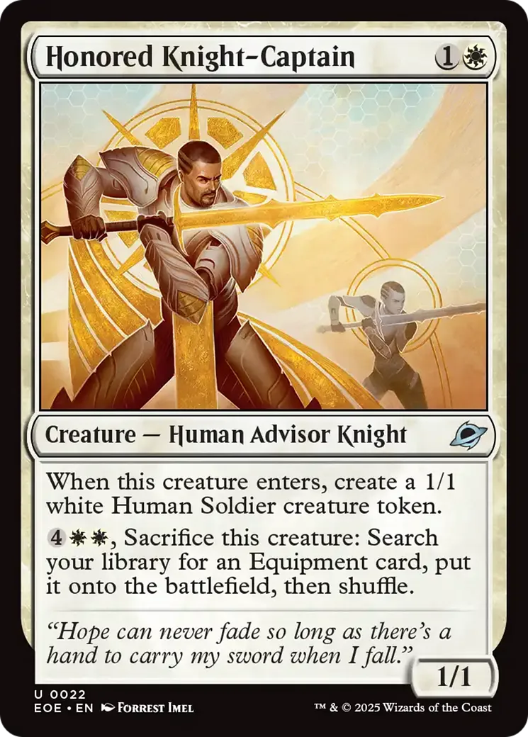 Capitaine-chevalier honoré — Edge of Eternities — Magic: The Gathering