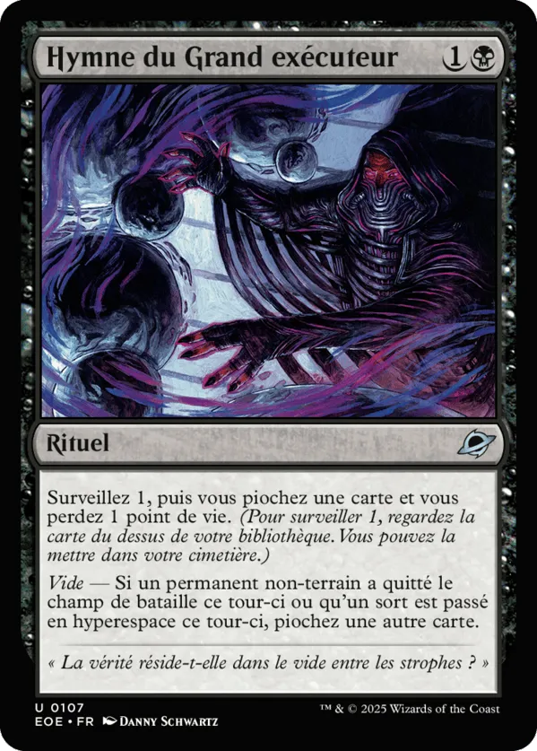 Hymne du Grand exécuteur — Edge of Eternities — Magic: The Gathering