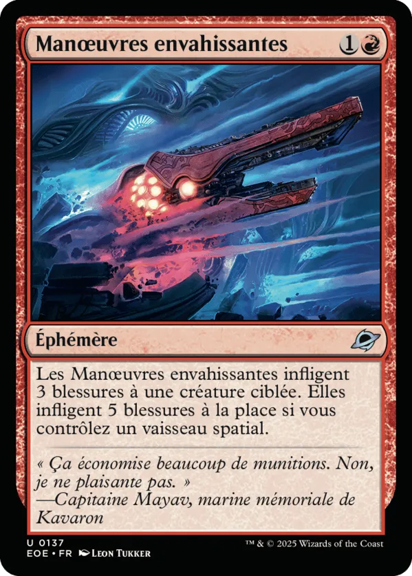 Manœuvres envahissantes — Edge of Eternities — Magic: The Gathering