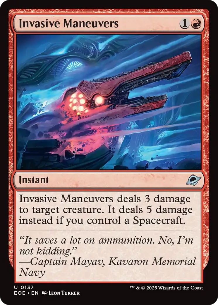 Manœuvres envahissantes — Edge of Eternities — Magic: The Gathering