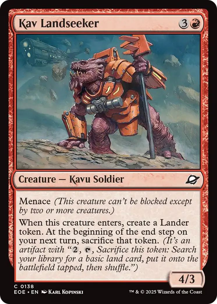 Kav Landseeker — Edge of Eternities — Magic: The Gathering