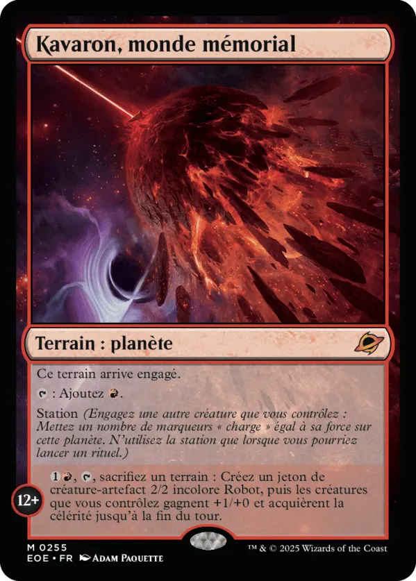 Kavaron, monde mémorial — Edge of Eternities — Magic: The Gathering