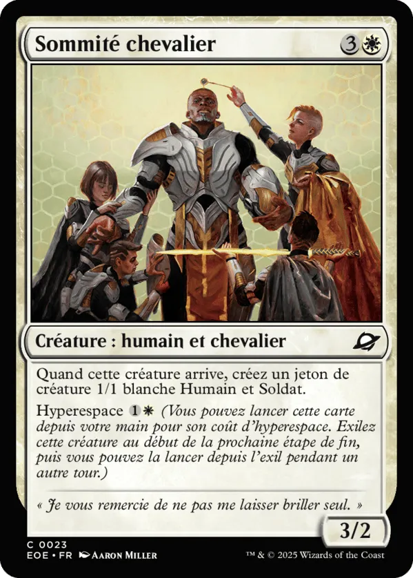 Sommité chevalier — Edge of Eternities — Magic: The Gathering