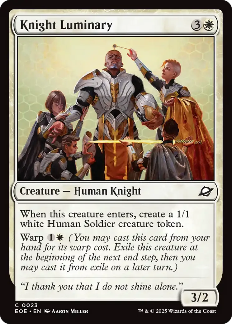 Knight Luminary — Edge of Eternities — Magic: The Gathering