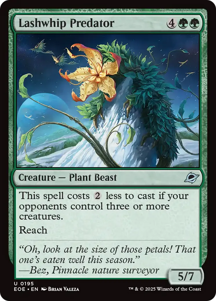 Lashwhip Predator from Edge of Eternities - Magic: The Gathering