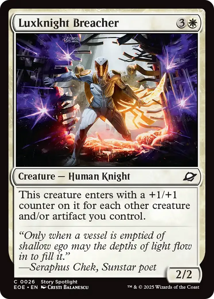 Luxknight Breacher — Edge of Eternities — Magic: The Gathering