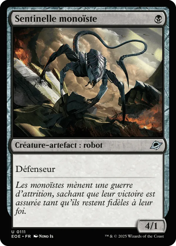 Sentinelle monoïste — Edge of Eternities — Magic: The Gathering