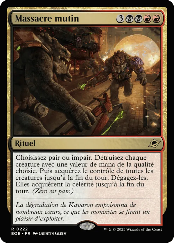 Massacre mutin — Edge of Eternities — Magic: The Gathering