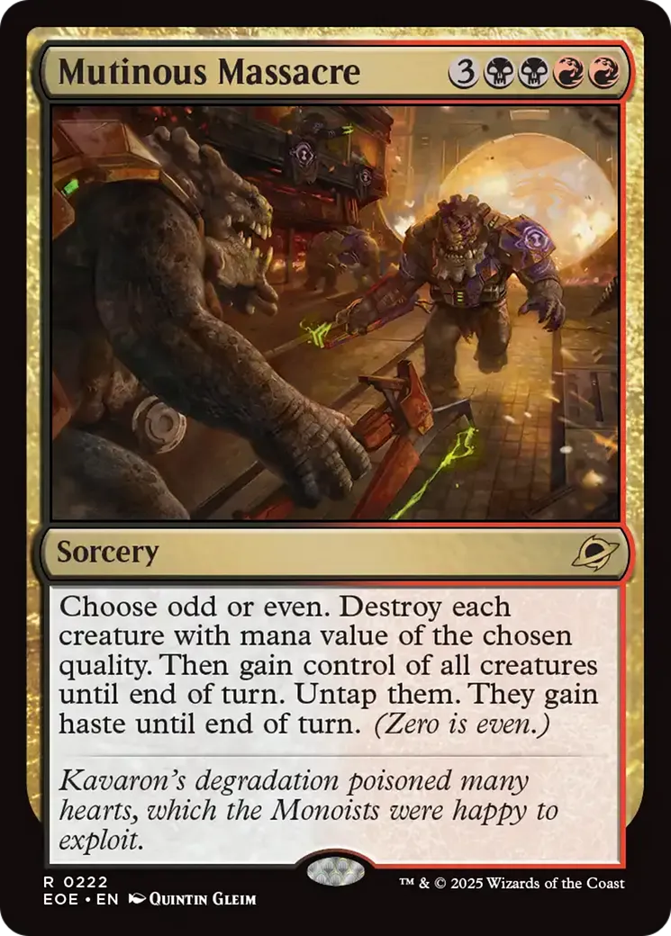 Massacre mutin — Edge of Eternities — Magic: The Gathering