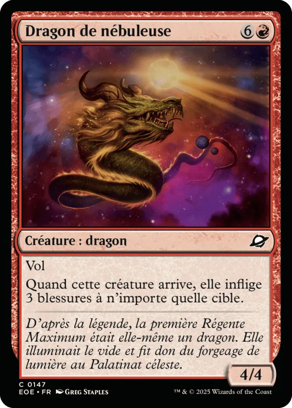 Dragon de nébuleuse from Edge of Eternities - Magic: The Gathering