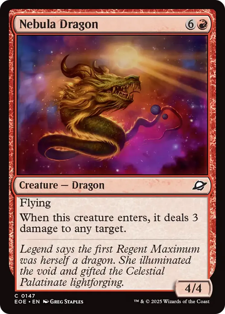 Nebula Dragon — Edge of Eternities — Magic: The Gathering