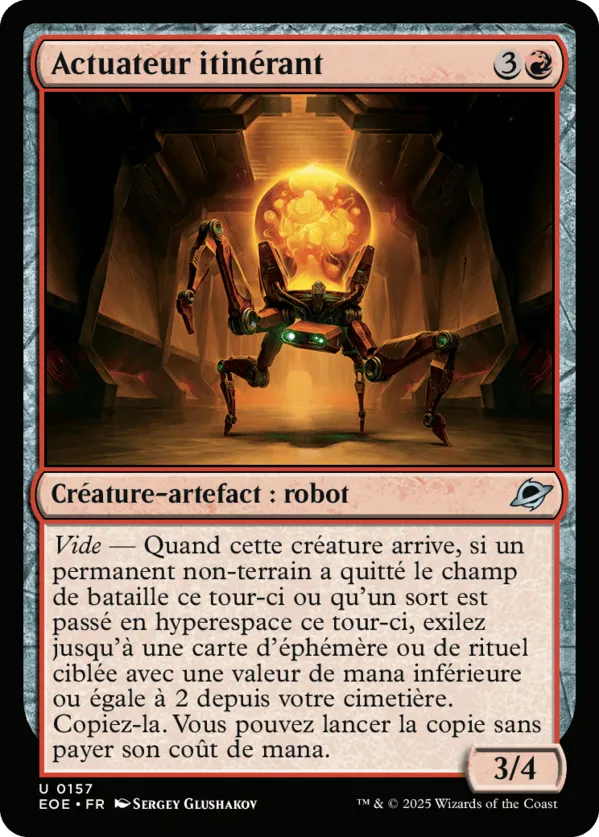 Actuateur itinérant from Edge of Eternities - Magic: The Gathering