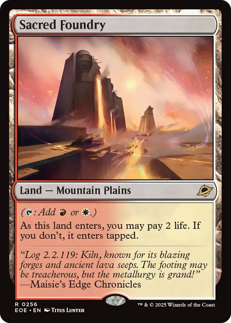 Sacred Foundry — Edge of Eternities — Magic: The Gathering