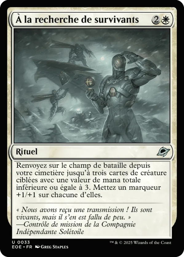 À la recherche de survivants from Edge of Eternities - Magic: The Gathering