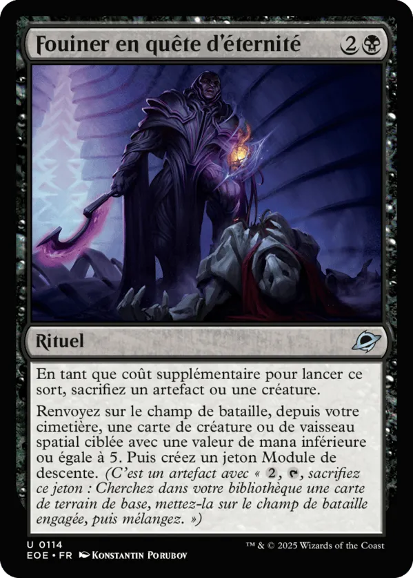 Fouiner en quête d'éternité — Edge of Eternities — Magic: The Gathering