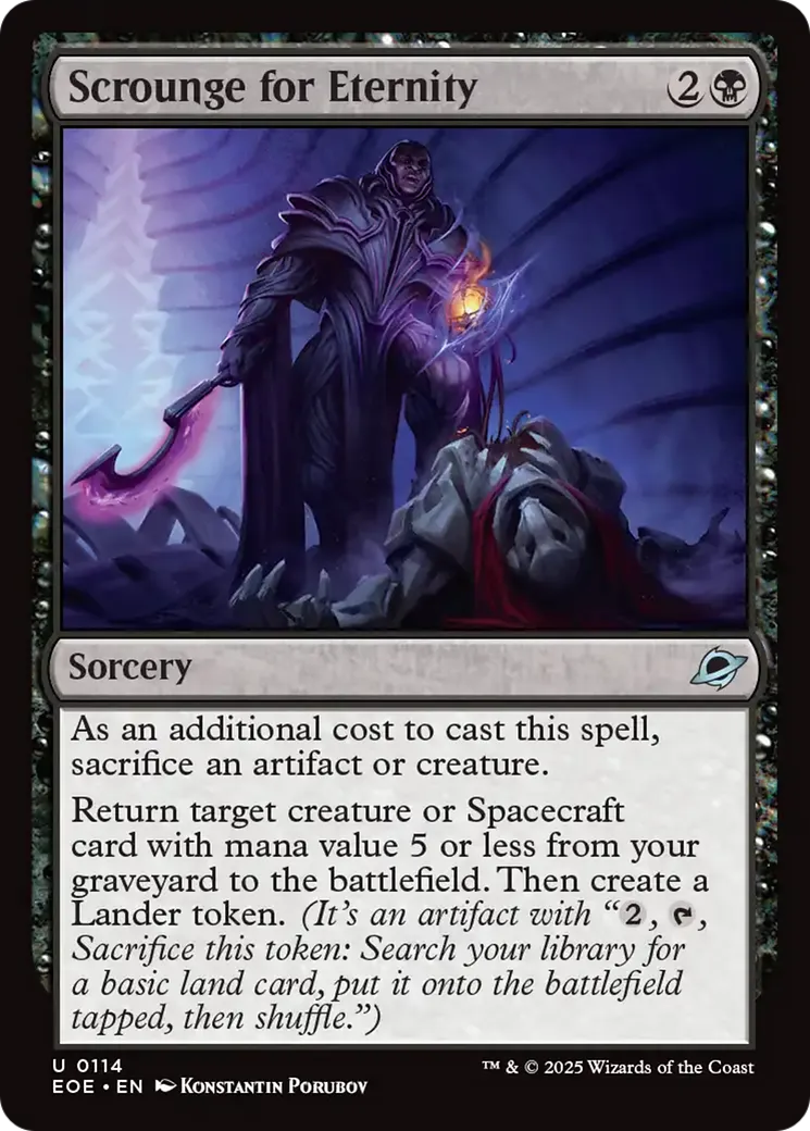 Scrounge for Eternity — Edge of Eternities — Magic: The Gathering
