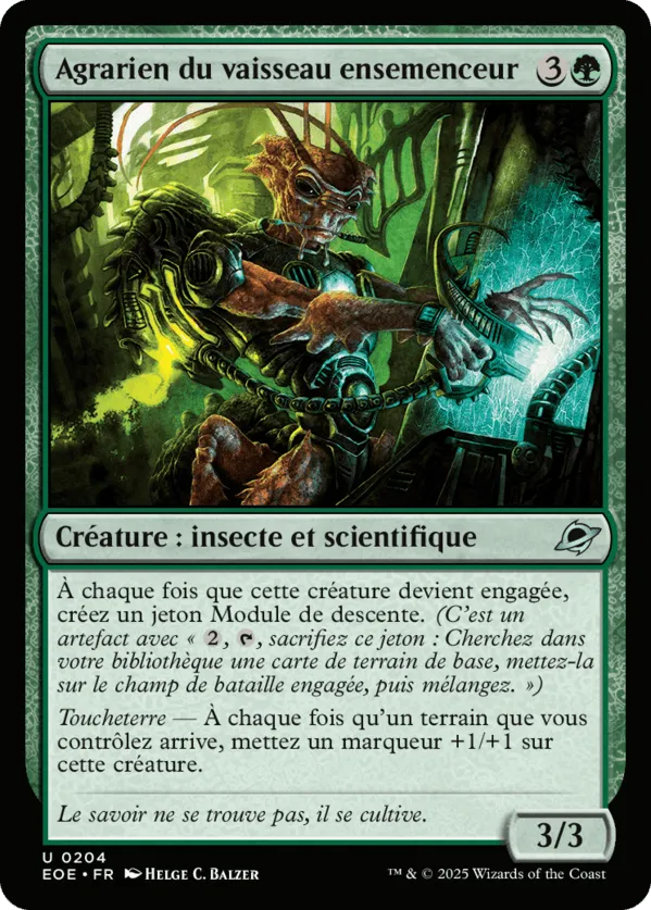 Agrarien du vaisseau ensemenceur — Edge of Eternities — Magic: The Gathering
