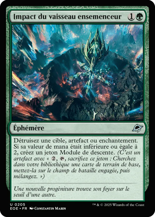 Impact du vaisseau ensemenceur — Edge of Eternities — Magic: The Gathering