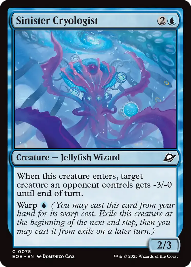 Sinister Cryologist from Edge of Eternities - Magic: The Gathering