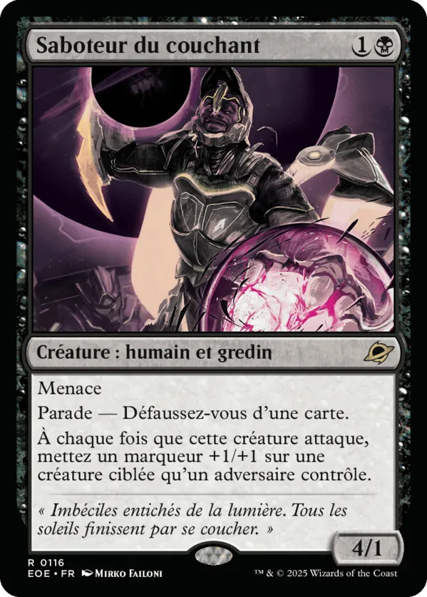 Saboteur du couchant — Edge of Eternities — Magic: The Gathering