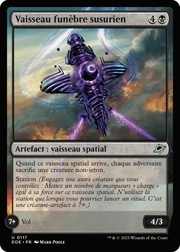Vaisseau funèbre susurien — Edge of Eternities — Magic: The Gathering