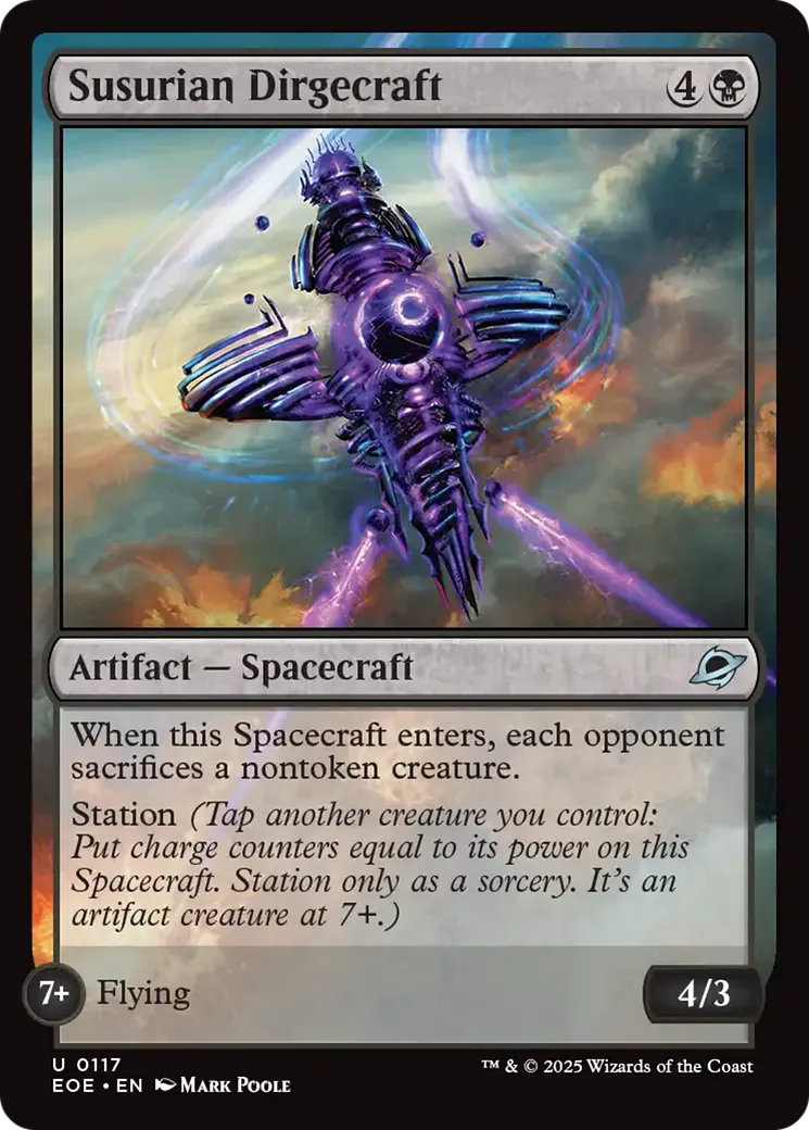 Vaisseau funèbre susurien — Edge of Eternities — Magic: The Gathering